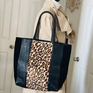 EUC Yosi Samra Multi Panel Leather Tote Bag